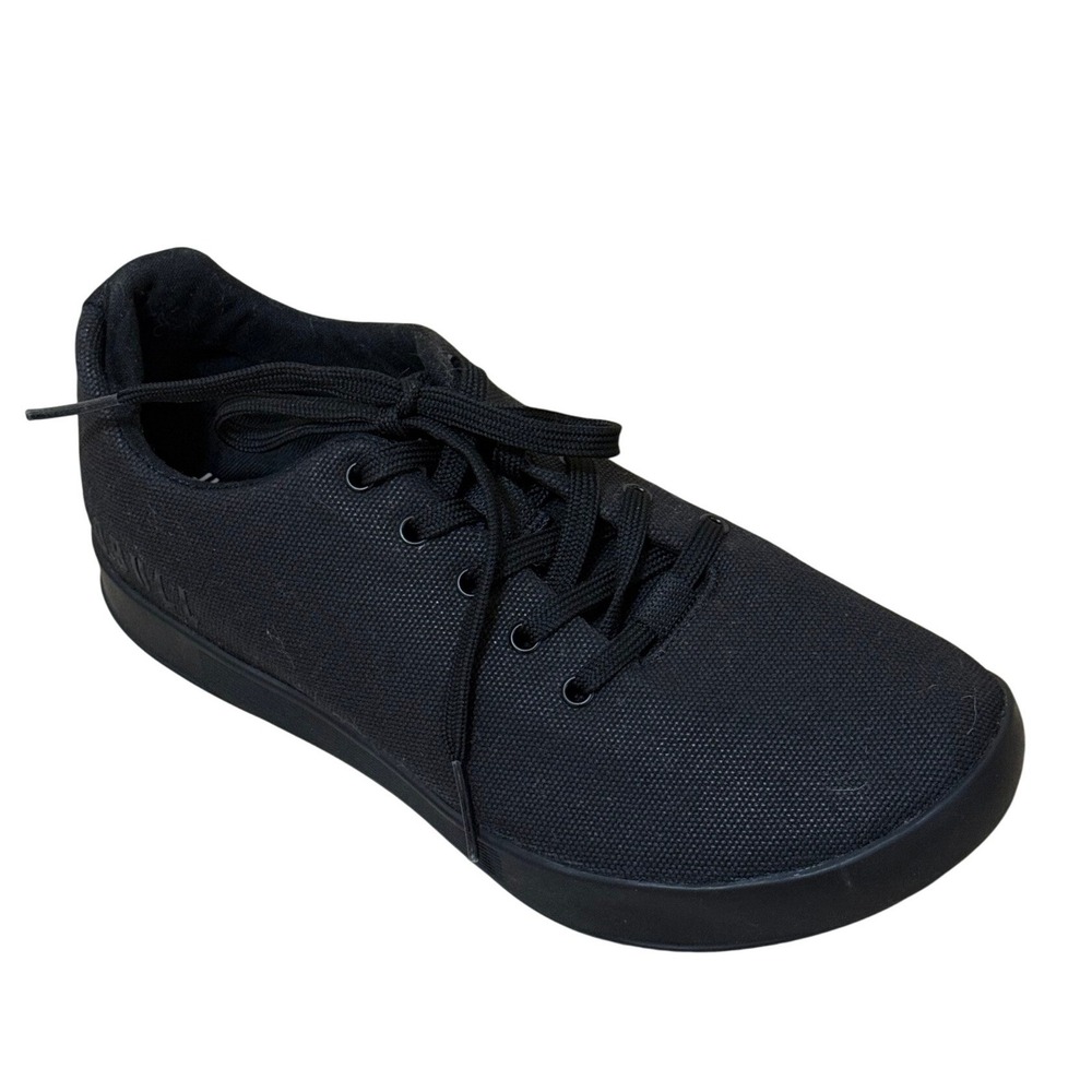 NOBULL Women Training Canvas Trainers 9 Black Minimalist CrossFit Gym Shoe